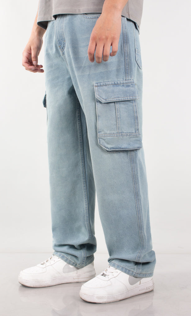 Pantalon Oversize Cargo ASHFORD BEIGE