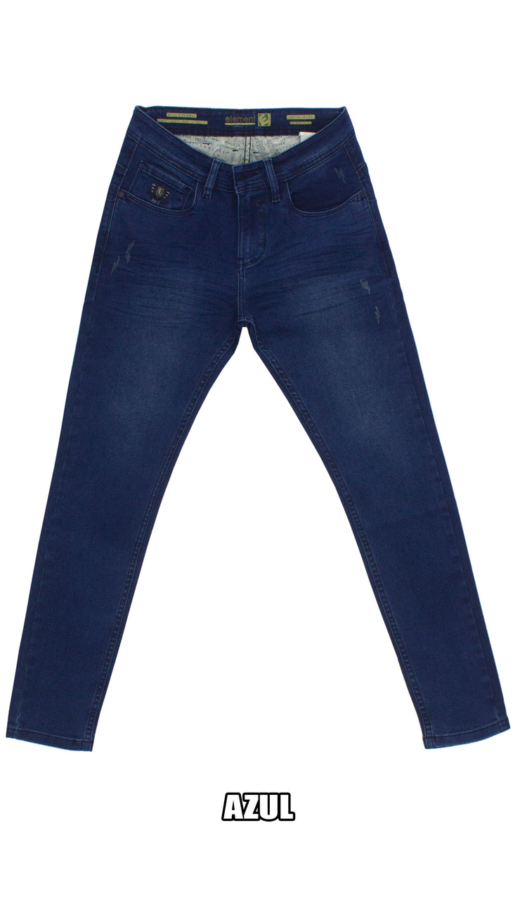 👖 Pantalón jean BOCELLI - denin mate - pitillo