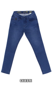 👖 Pantalón jean BOCELLI - denin mate - pitillo