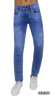 👖 Pantalón jean CARE - satinado - semi pitillo