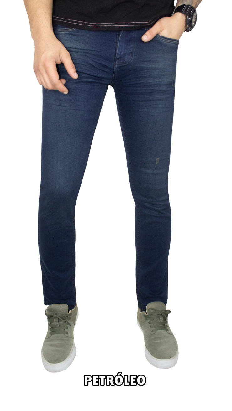👖 Pantalón jean CRATOS - comfort - semi pitillo