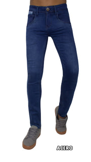👖 Pantalón jean IVAR - satinado - semi pitillo