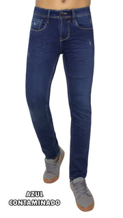 👖 Pantalón jean LOUS - satinado - semi pitillo