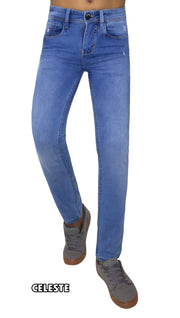 👖 Pantalón jean LOUS - satinado - semi pitillo