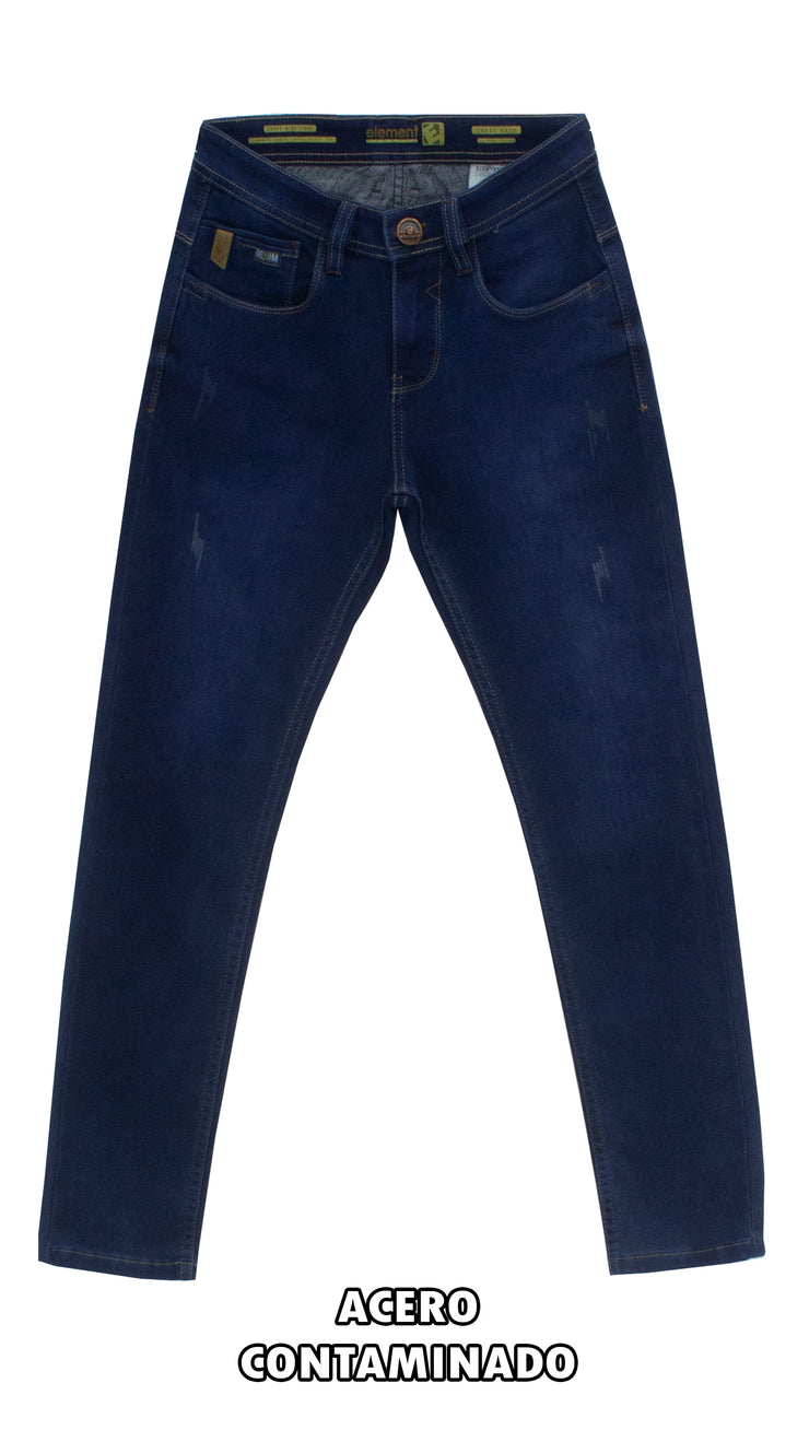 👖 Pantalón jean QUANTIC - satinado - semi pitillo