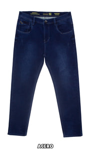 👖 Pantalón jean TIWAN - satinado - semi pitillo