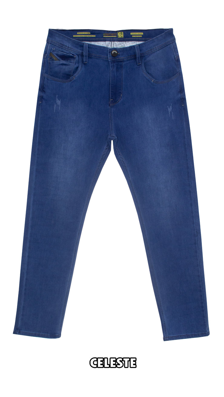 👖 Pantalón jean TIWAN - satinado - semi pitillo